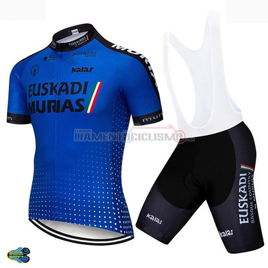 Abbigliamento Ciclismo Euskadi Murias Manica Corta 2019 Blu